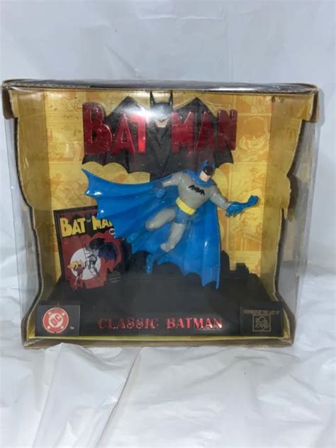 VINTAGE DC COMICS Classic Batman Action Figure Display, original box $19.79 - PicClick