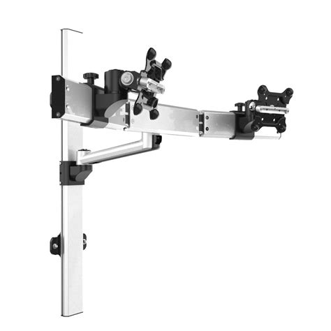 Dual Monitor Wall Mount for Apple Quick Release Single Arm Extension