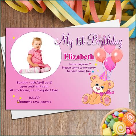 1st Birthday Invitation Template India - Invitations : Resume Template Collections #QvAm9w2ARX