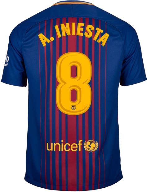 Nike Andres Iniesta Barcelona Home Jersey 2017-18 - SoccerPro