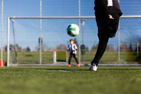 Royalty Free Kids Playing Soccer Penalty Kick Pictures, Images and ...