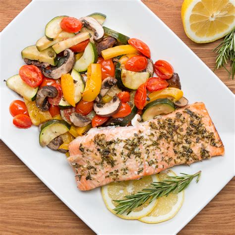 One-Pan Lemon Herb Salmon & Veggies Recipe by Tasty | Recipe | Salmon ...