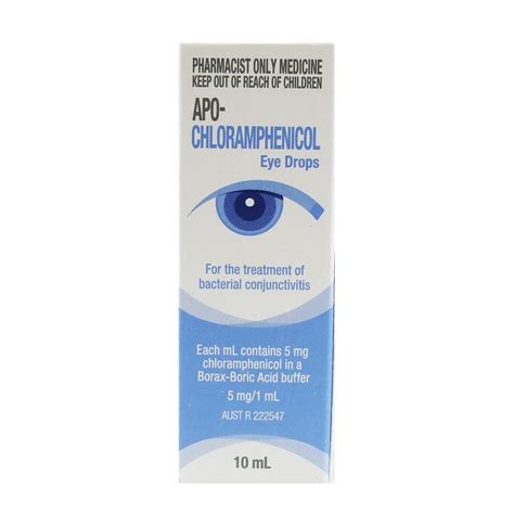 ApoHealth Chloramphenicol Eye Drops 10ml (Chlorsig Generic) - LFA