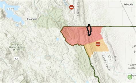Sand Fire: Evacuation And Perimeter Map, Yolo County - California Fire Map Right Now - Printable ...