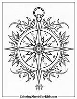 Compass Coloring Pages Free PDF Downloads  Coloring Sheets For Kids sketch template