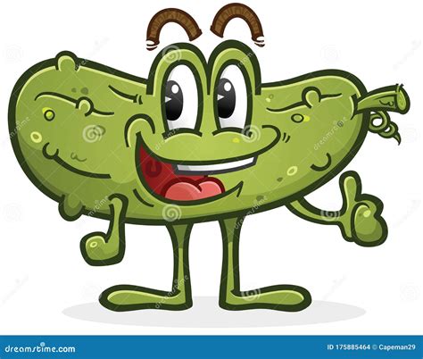 Smiling Pickle Vector Illustration | CartoonDealer.com #17220240