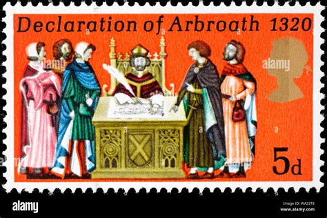 Declaration of arbroath stamp hi-res stock photography and images - Alamy