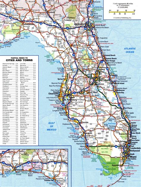 Detailed Political Map Of Florida - Ezilon Maps - Detailed Road Map Of Florida | Printable Maps