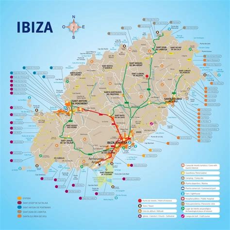 Ibiza resorts map | Viaje a ibiza, Ibiza españa, Mapa de ibiza