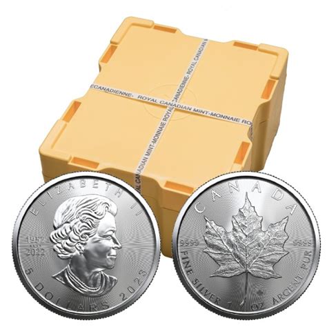 2023 Canadian Maple Leaf Silver Coin, Monster Box