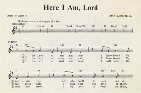 Here I Am, Lord — Hymnology Archive