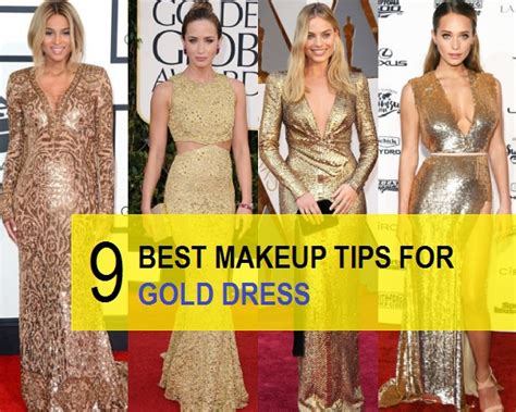 Makeup Ideas When Wearing A Gold Dress | Makeupview.co