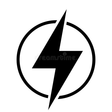 High Voltage Icon, Danger Vector Symbol Isolated on White Background ...