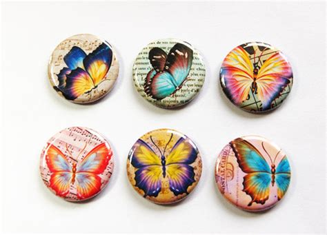 Butterfly Magnets, Nature Magnets, Gift Under 10, Fridge Magnets, Kitchen Magnets, Magnet Set ...