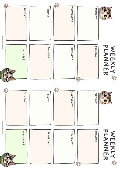 Cat themed stationery (plus free planner page) - Koro Cinco Cats