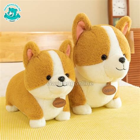 Chó Corgi Bông Mông Tim Đa Dạng Kích Thước — Gấu Bông Online