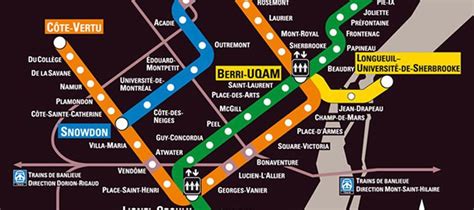 Montreal Metro Map - The Montreal Visitors Guide