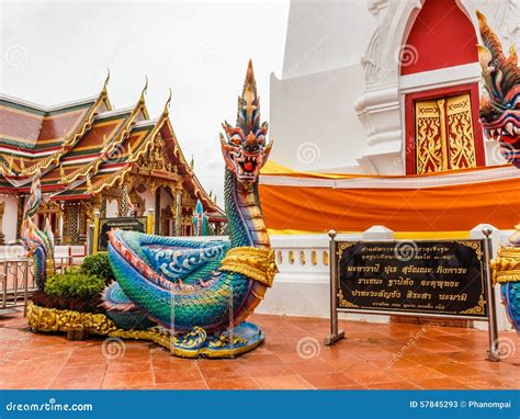 Naga statues editorial stock photo. Image of religious - 57845293