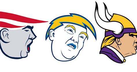 All 32 NFL Logos Redesigned As If They Were Donald Trump - Daily Snark