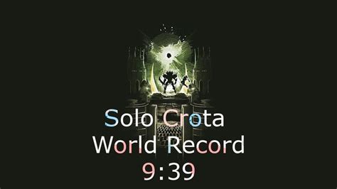 Solo Crota’s End FWR 9:39 - YouTube