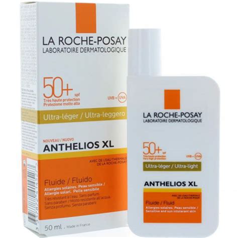 LA Roche Posay Anthelios XL SPF 50 Ultra Light Sunscreen Fluid 1 7 OZ ...