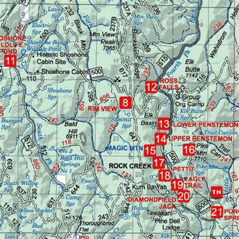 Sawtooth National Forest Minidoka Ranger District Forest Visitor Map ...