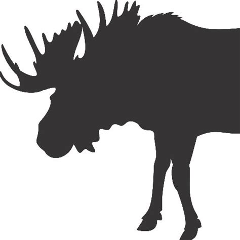 Bull Moose Silhouette at GetDrawings | Free download