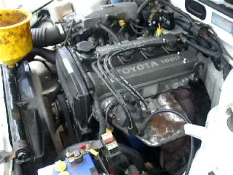 AE85 first startup after engine conversion - YouTube