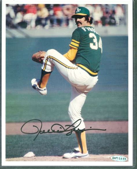 Rollie Fingers - UDA AUTOGRAPHED Color 8x10 (A's)