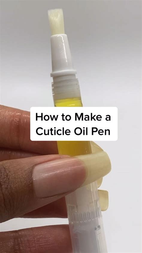 Diy cuticle oil pen – Artofit