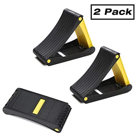 Homeon Wheels Folding Wheel Chocks Tire Chocks 2 Pack Car Stopper Anti-Slip Block Wheel Block ...