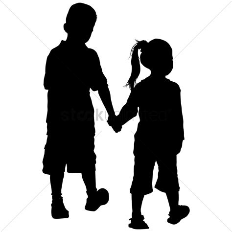 Kids Holding Hands Silhouette | www.pixshark.com - Images Galleries With A Bite!