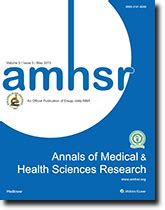 About - Annals of Medical And Health Science Research