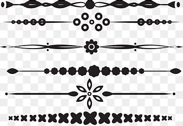 Free download | Horizontal fancy decorative border lines, png | PNGWing