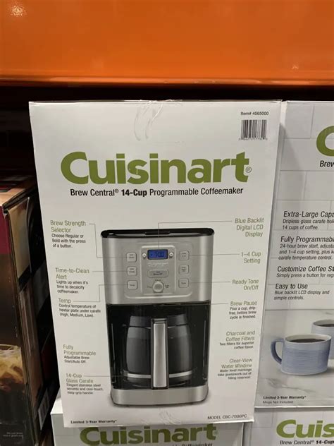 Costco Cuisinart Coffee Maker, 14 Cup Programmable Brew Central ...