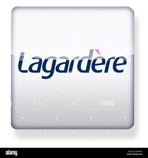 Lagardere logo as an app icon. Clipping path included Stock Photo - Alamy