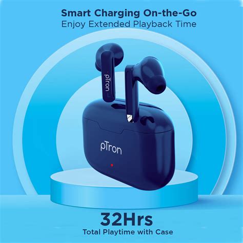 pTron Bassbuds Duo New Bluetooth 5.1 Wireless Headphone with Stereo Au ...