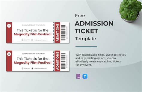 Free Admission Ticket Templates & Examples - Edit Online & Download ...