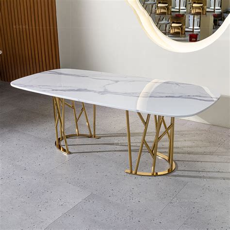 Furniture Factories Gold Dining Table Set