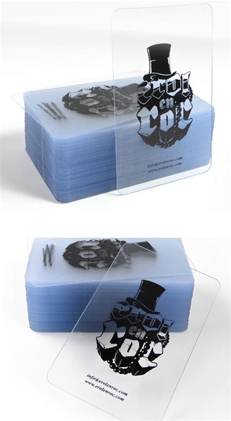 Creative Illustrative Clear Plastic Business Card Design| CardObserver