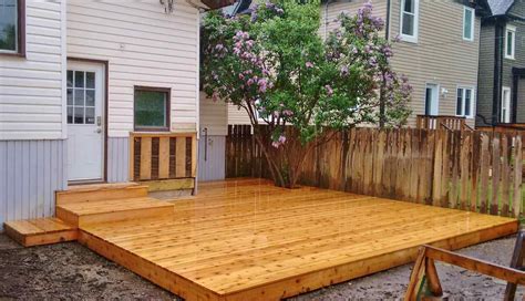 Outstanding Wonderful Cheap Floating Deck Design For Your Backyard ...