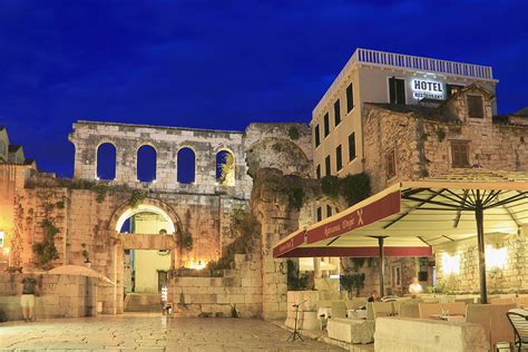 Old Town of Split at Dusk Croatia Photograph by Ivan Pendjakov - Fine Art America