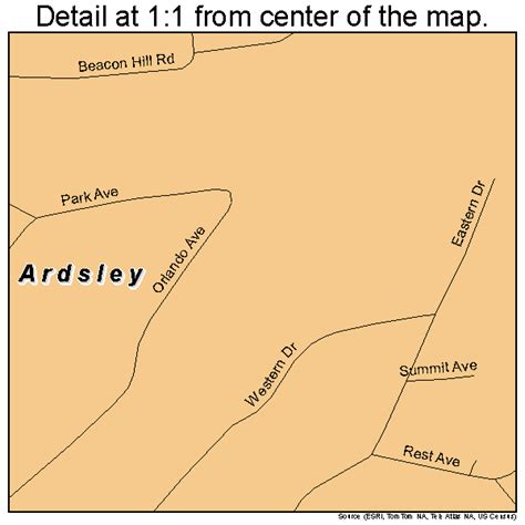 Ardsley New York Street Map 3602506