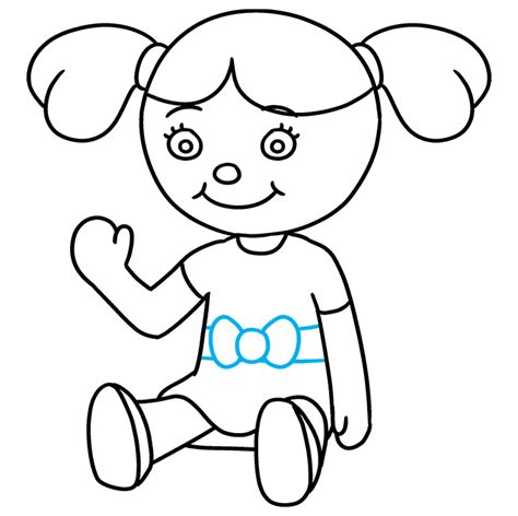 How to Draw a Doll - Really Easy Drawing Tutorial