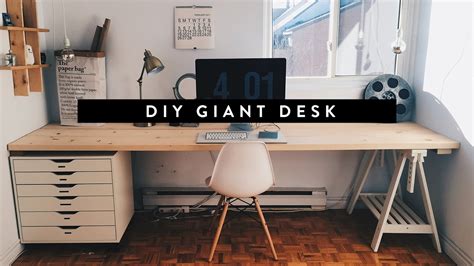 DIY GIANT HOME OFFICE DESK – Photography Video