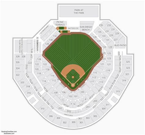 Petco Park Seating Map Rows | Review Home Decor