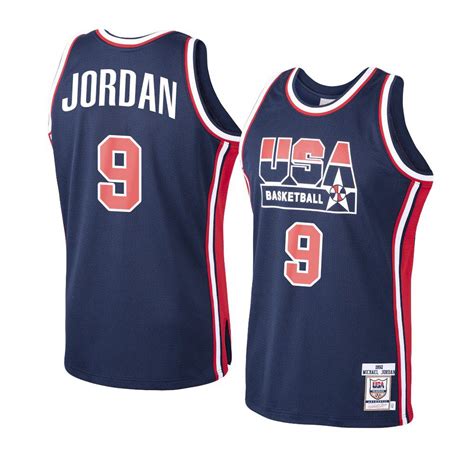 1992 Dream Team Michael Jordan Authentic Home Jersey Navy - CustomNbaJersey