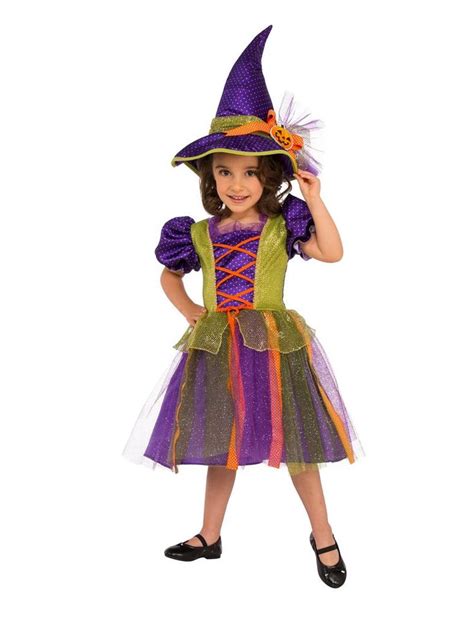 Appealing Kids Pumpkin Witch Costume. Trendy Range of Witches & Warlocks Costumes for Halloween ...