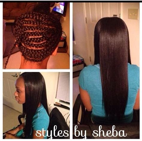 sew in no leave out braid pattern - RowenaRosie