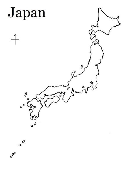 Printable Map of Japan | Japan map, Printable maps, Japan